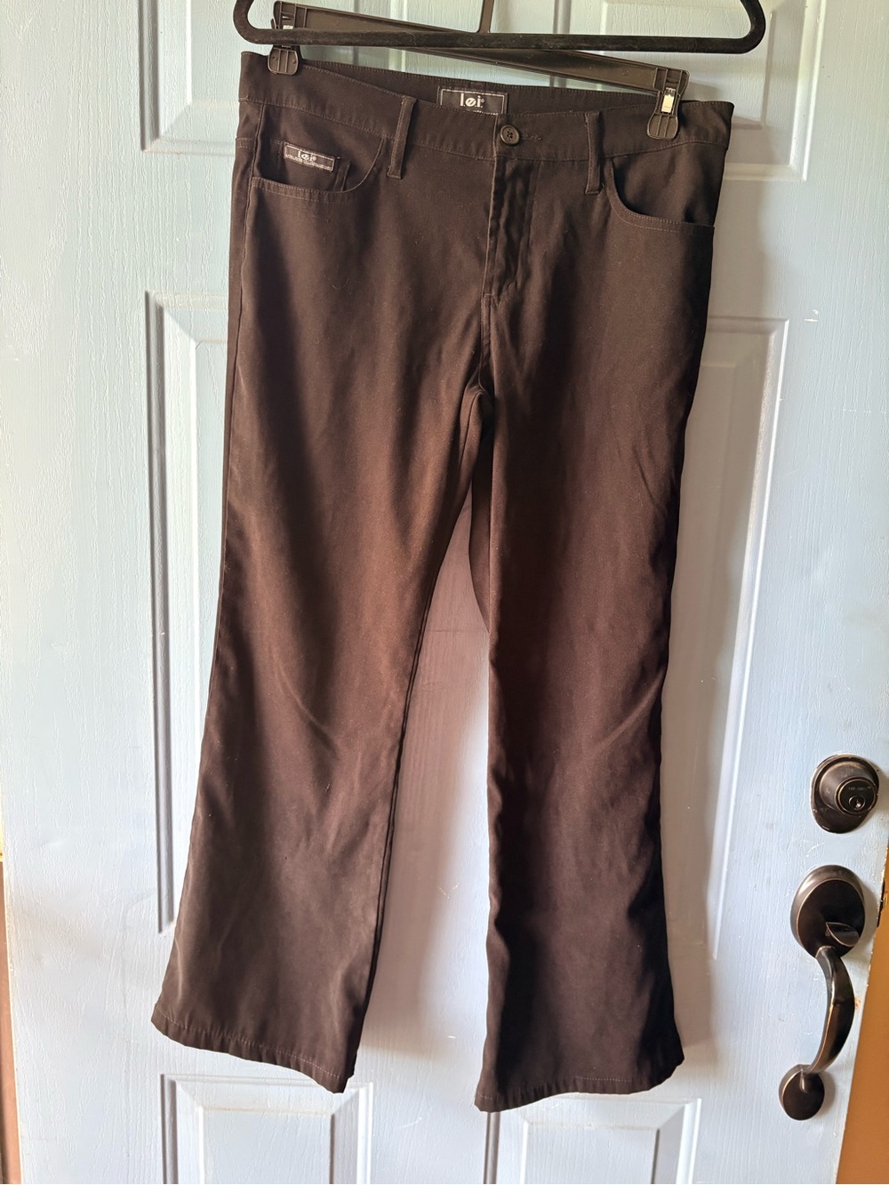 lei Black Juniors Boot Cut pants